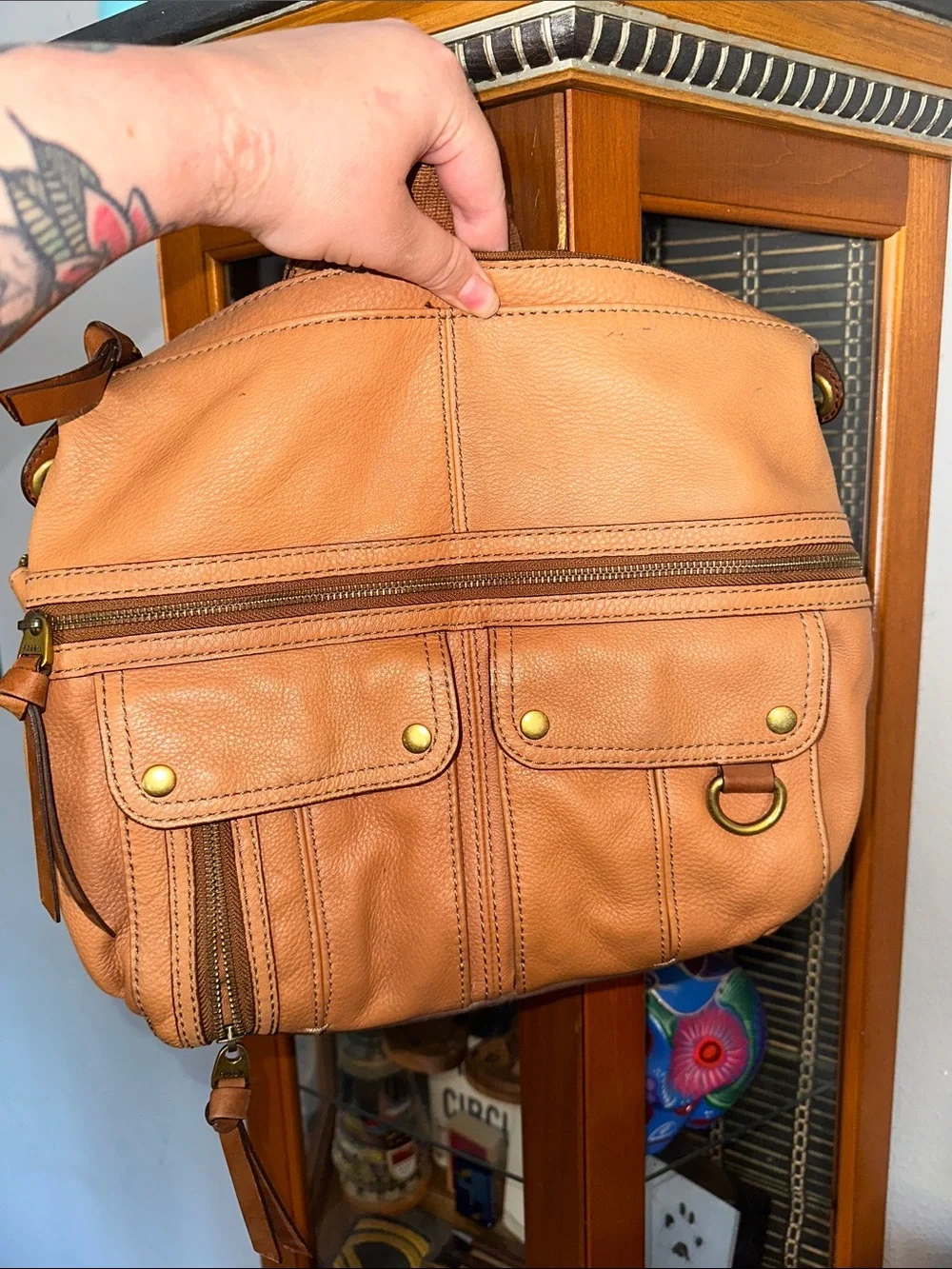 Fossil genuine leather